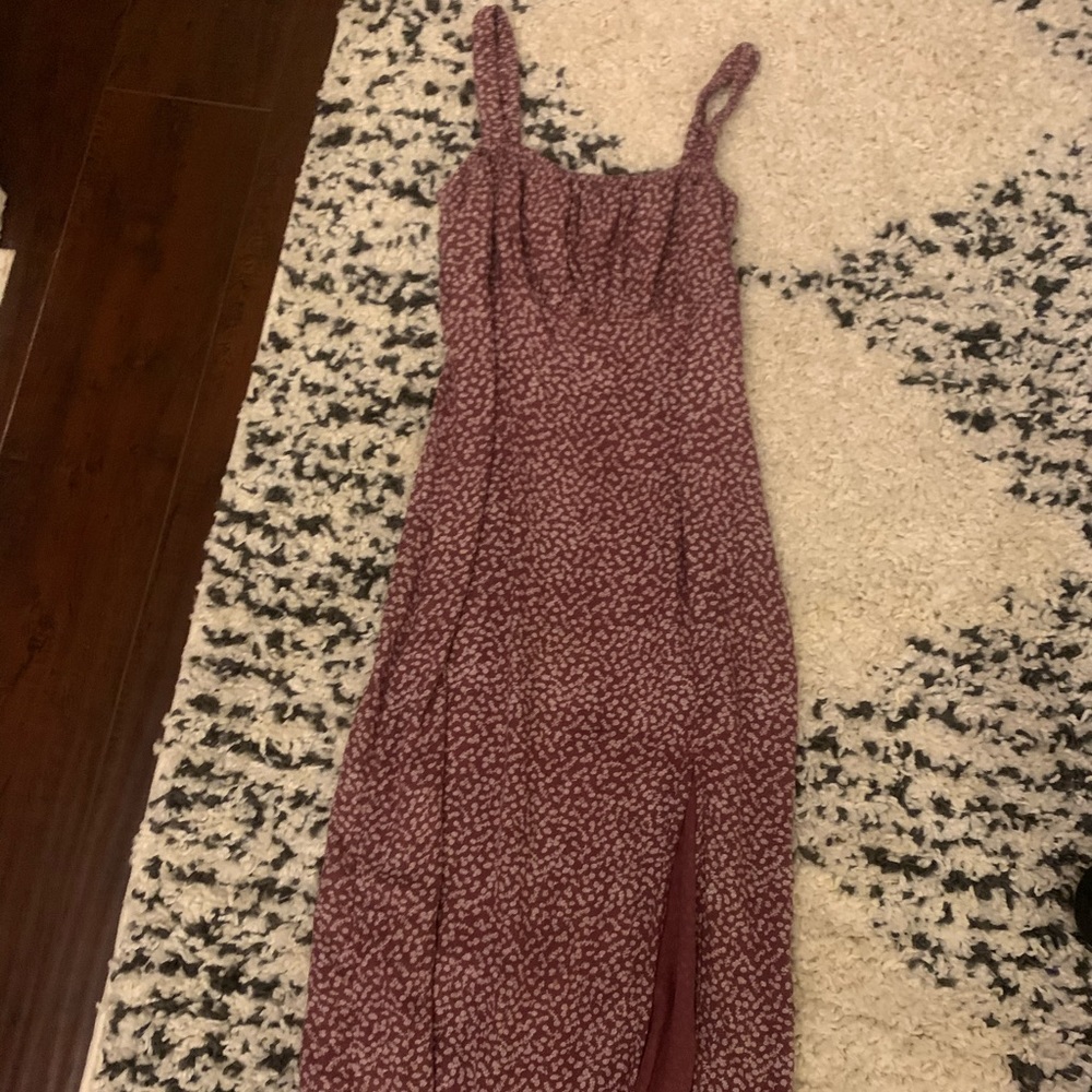 Abercrombie Midi Dress with Side Slit